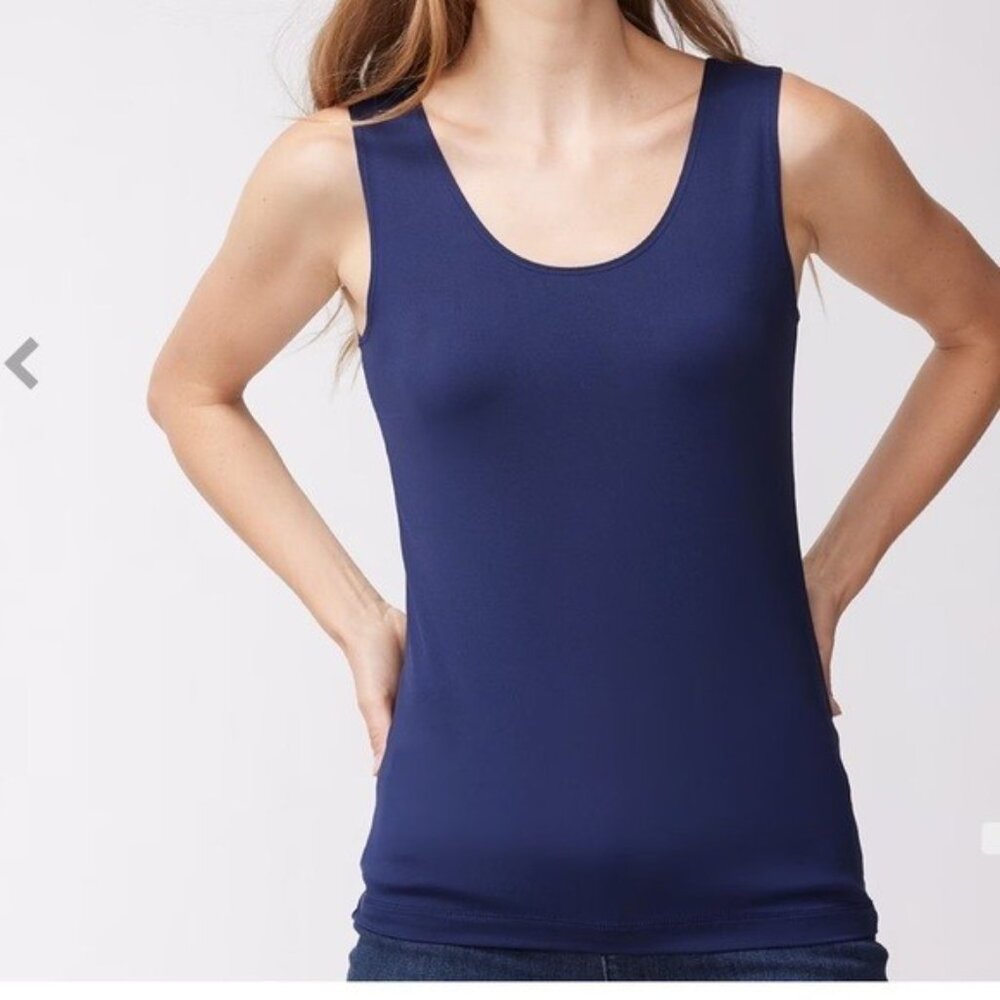 Chico's Deep Blue Women's Tank Top